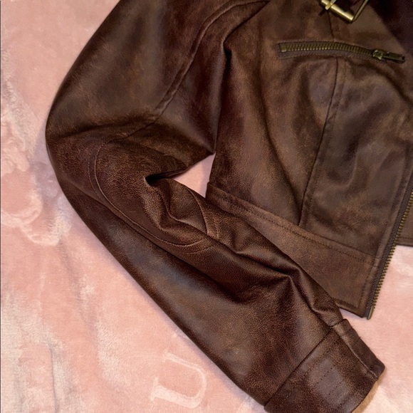 I.AM.GIA AROX JACKET Dark Brown faux leather Jacket size XXS SOLD OUT IN STORES - Picture 9 of 17